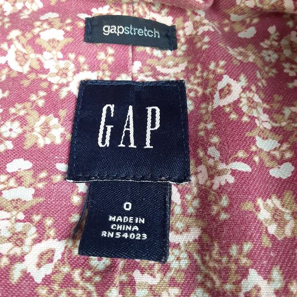 Gap Y2K Pink Corduroy Jacket Blazer Flap Pockets Lined Size 0 XS - Picture 5 of 5